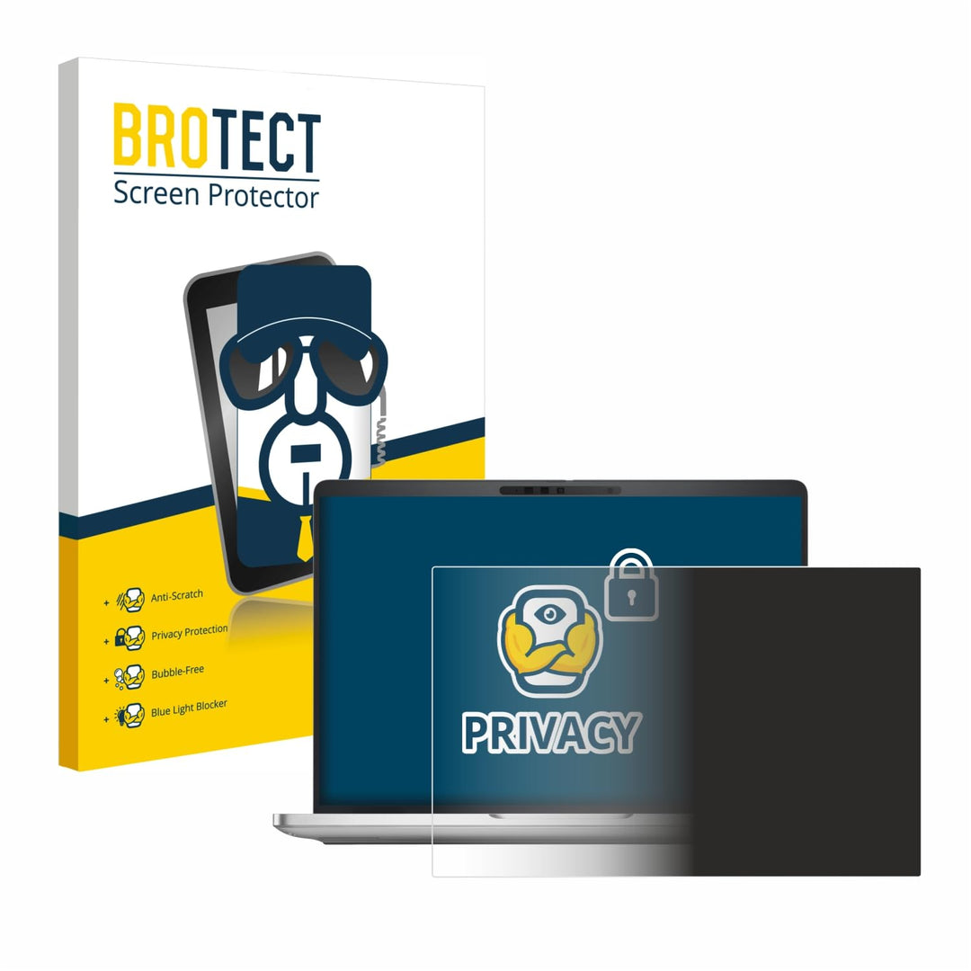 BROTECT Anti-Spy Blickschutzfolie für Dell Pro 13 Plus Laptop PB13250 Privacy Screen Protector [Disp
