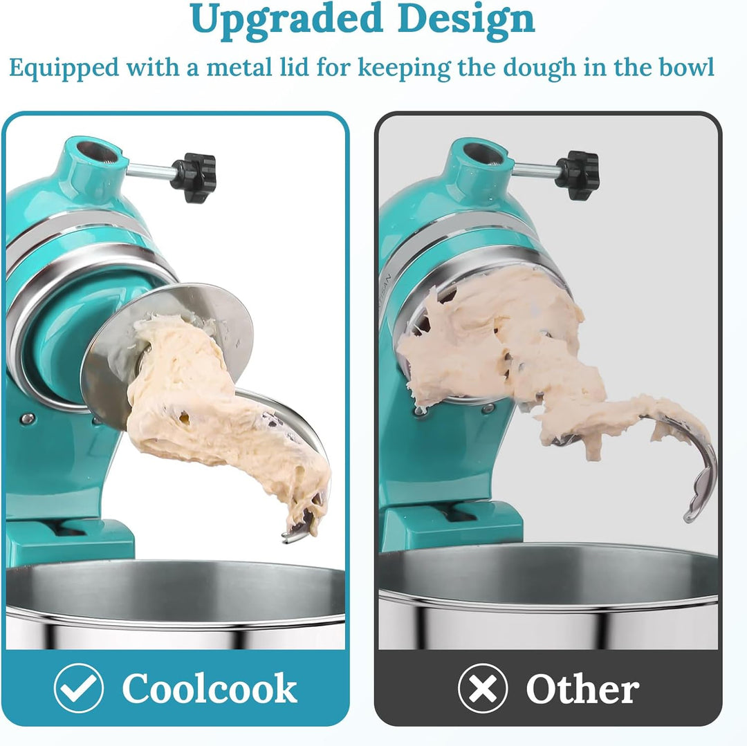 Knethaken aus Edelstahl für KitchenAid Standmixer, passend für 4,5–5 Qt Kippkopf-Standmixer-Aufsätze