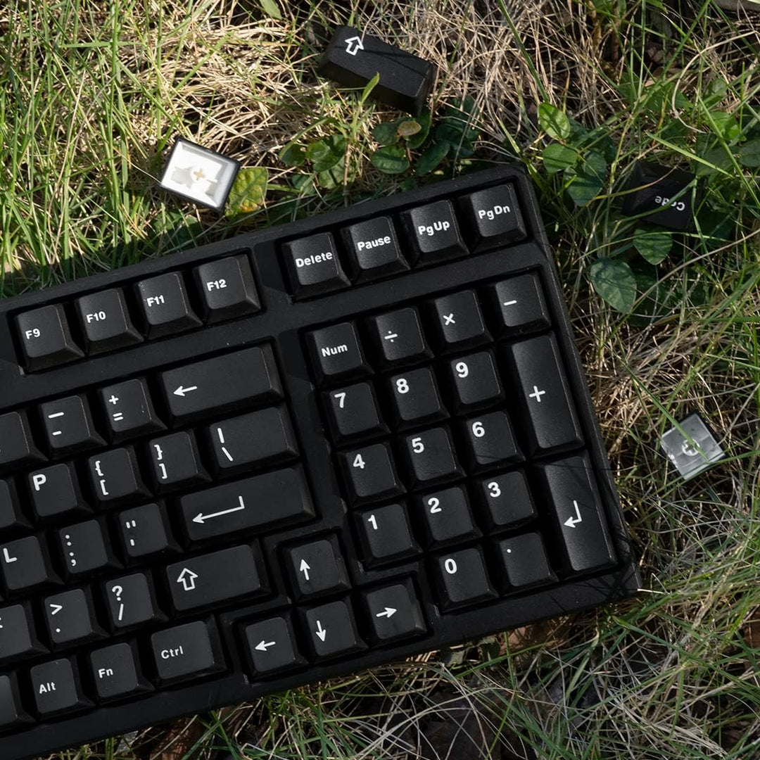Schwarz WOB Keycaps Doubleshot Cherry Profil 121 Tasten Custom Minimalist Keycaps Set für Cherry MX