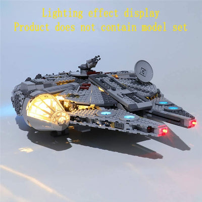 GEAMENT LED-Licht-Set für 2019 Star Wars Millennium Falcon Kompatibel mit Lego 75257 Raumschiff Mode