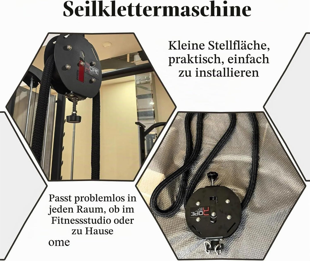Endless Rope Trainer, Riemenscheiben-System mit einstellbarem Widerstand, für Muskelausdauertraining