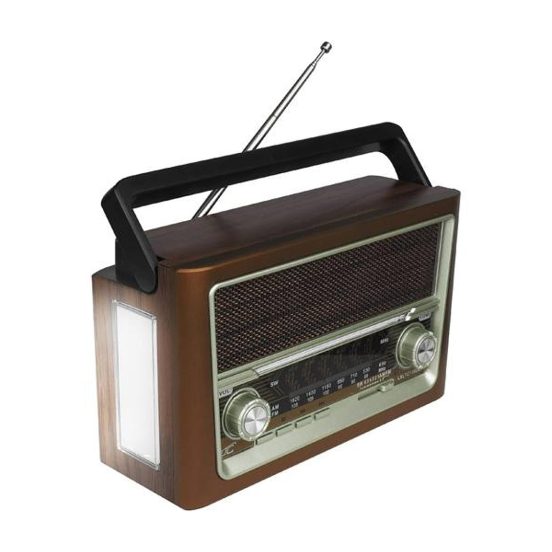 LTC Elma 118UBT Tragbares Radio mit Teleskopantenne und Bluetooth-Konnektivität, Retro-Radio, FM/AM/