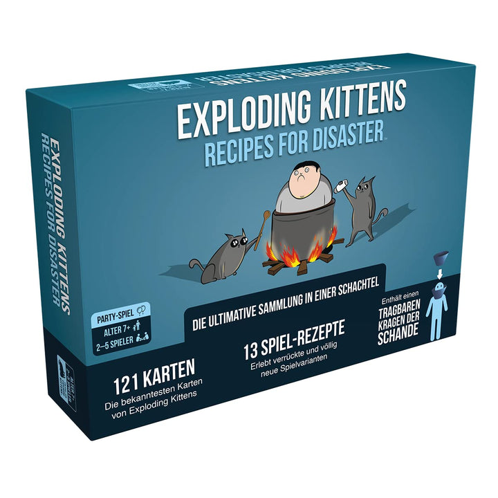 Exploding Kittens | Exploding Kittens – Recipes for Disaster | Partyspiel | Kartenspiel | 2-5 Spiele