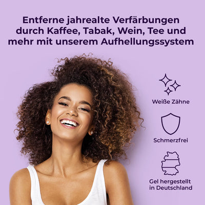 Onlysmile Zahnbleaching Set professionell | All in One Teeth Whitening Kit für Weisse Zähne mit sofo