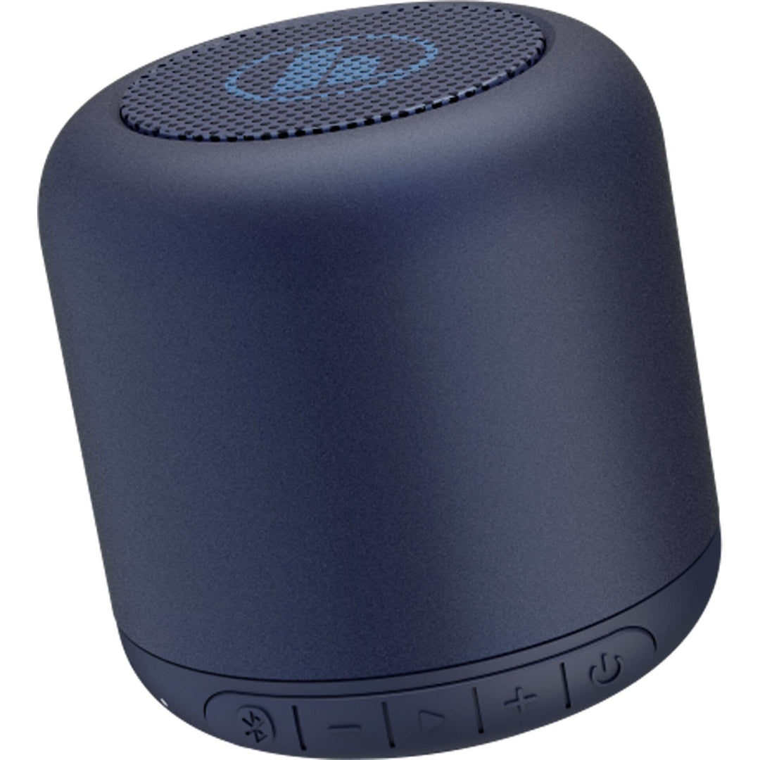 Hama 188212 Drum 2.0 mobiler Bluetooth-Lautsprecher, 3,5 W, Dunkelblau, 7 x 6,3 x 6,3 cm Trommel dun