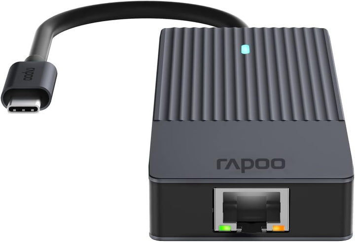 Rapoo UCM-2004 USB-C Multiport Adapter 8-in-1, 100W Power Delievery, 4k HDMI, 1 Gbps LAN, 1 USB-C un