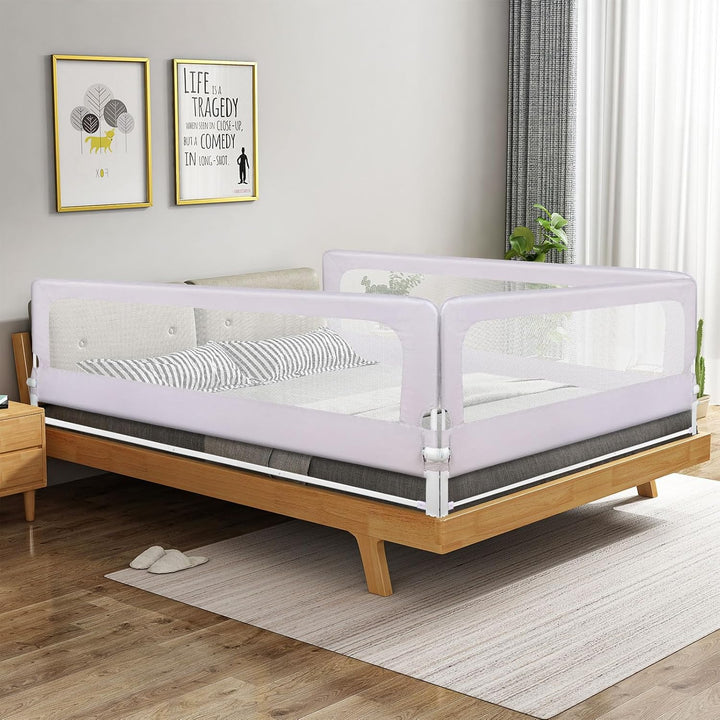 Kedia Bettgitter, Bettschutzgitter für Kinder Rausfallschutz Bett, Rausfallschutz Kinderbett, Bettgi