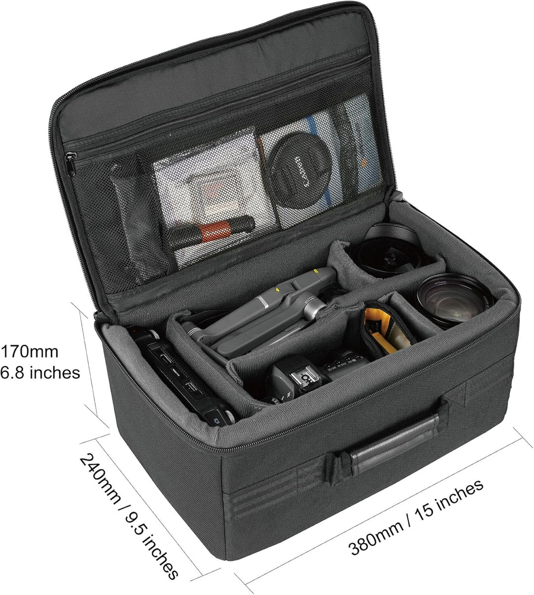Vanguard Trennwand Tasche 37 anpassbare Einlagen/Schutztasche für SLR DSLR Kamera, Objektive, Zubehö