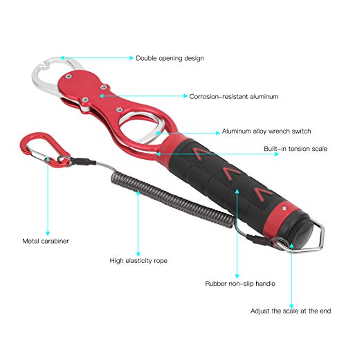 Fish Controller Scale Aluminiumlegierung Fishing Grabber Handhabungs- und Wägewerkzeug Fish Lip Grip