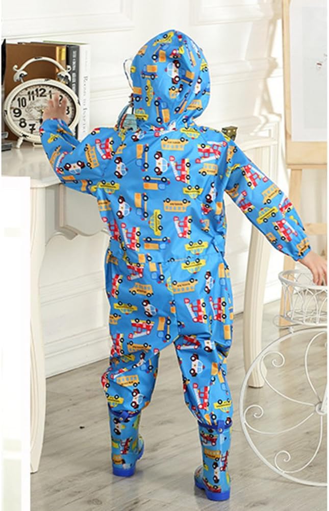 mama stadt Regen Overall Kinder Unisex 100% Wasserdichter Regenanzug Kinder Regenoverall Jungen Mädc