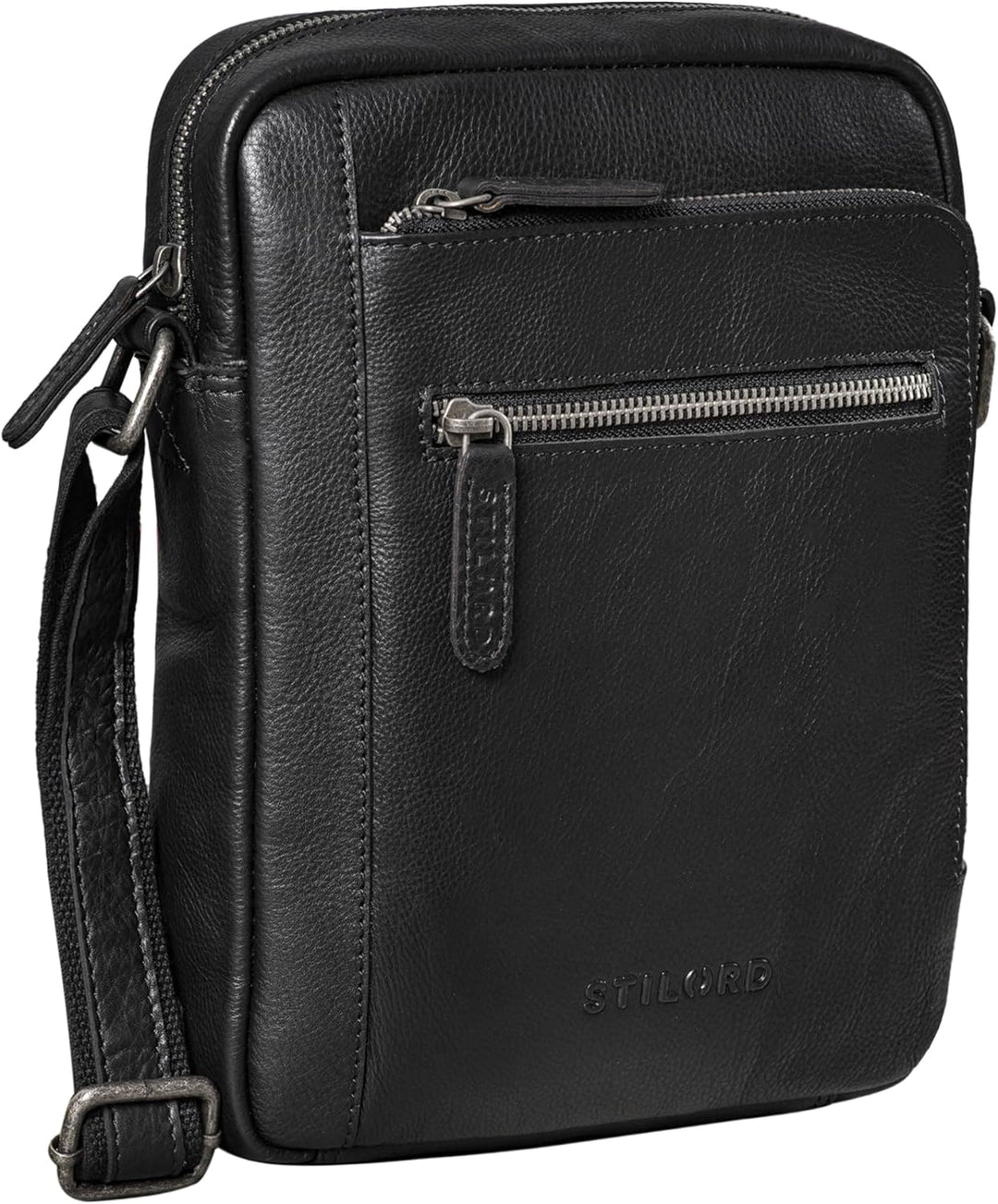 STILORD 'Bruce' Vintage Herrentasche Ledertasche Kleine Umhängetasche für Männer 9.7 Zoll iPad Tasch