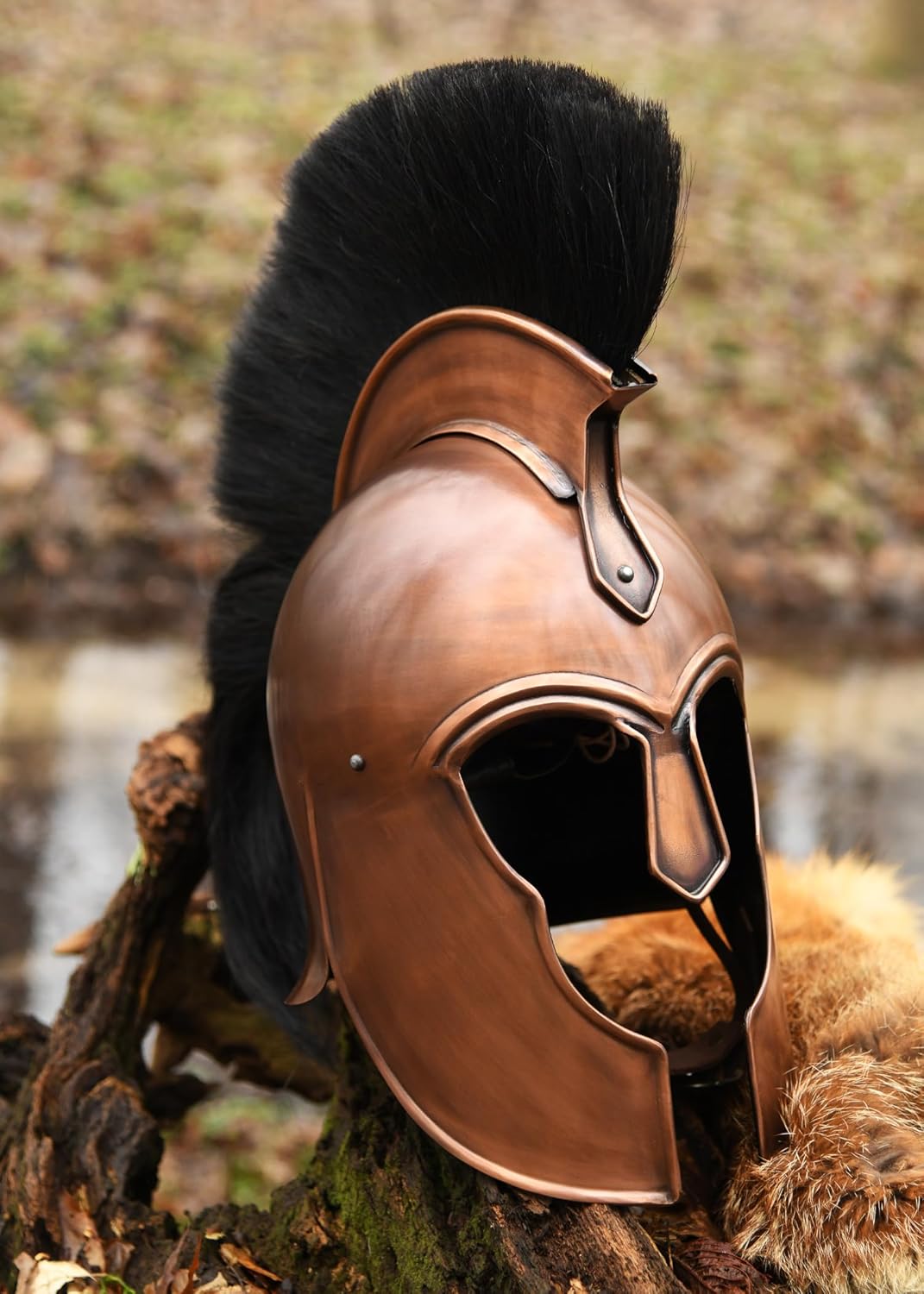 Griechischer Helm aus Troja mit Helmbusch - Antike - Griechenö