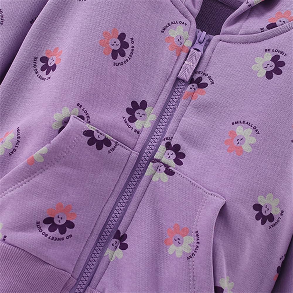 LitBud Sweatjacke Mädchen Kapuzen Zip Up Strickjacke Sweatshirt Hoodie Pullover Langärmel Kleidung f