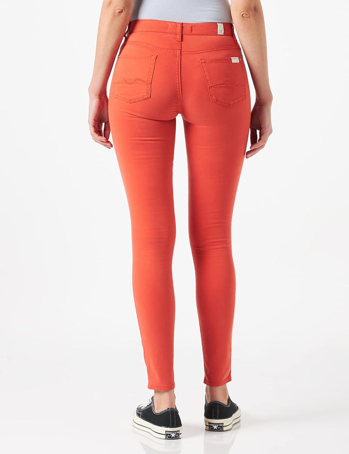 7 For All Mankind Damen Hose 26 Rot, 26 Rot