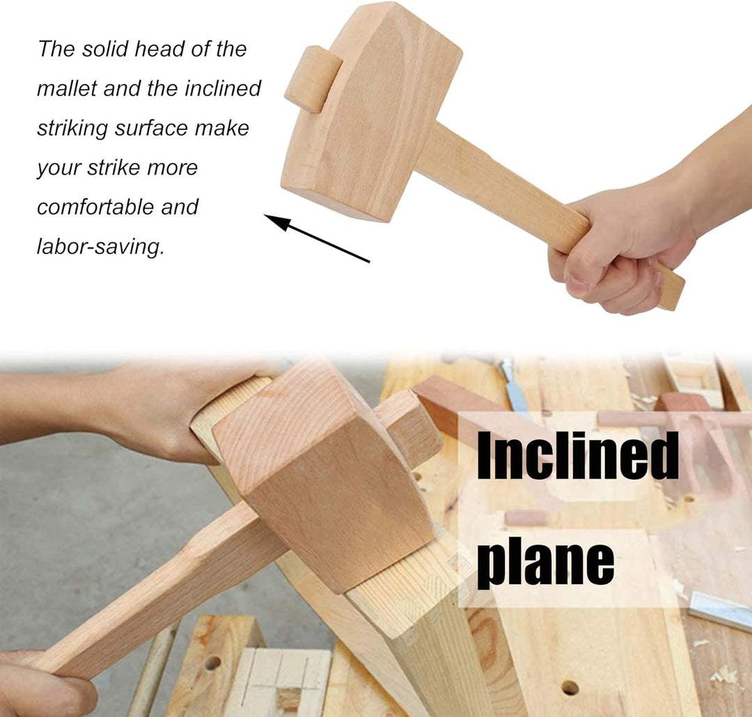 Holzhammer Holzbearbeitungshammer Professionelle Holzbearbeitung Hammer Holzbearbeitungswerkzeug Buc