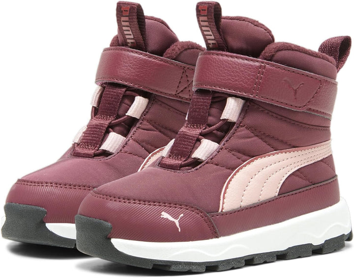 PUMA Unisex Kinder Evolve Boot Ac+ Inf Sneaker 21 EU Dark Jasper Future Pink Astro Red, 21 EU Dark J