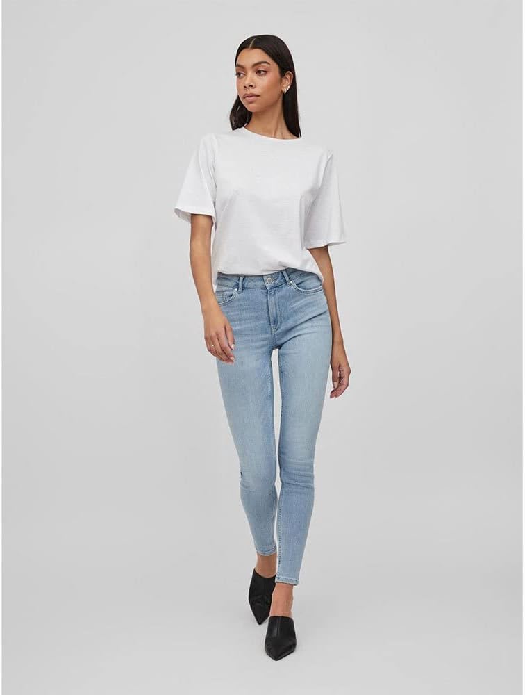 Vila Damen Jeans XS / 32L Light Blue Denim, XS / 32L Light Blue Denim