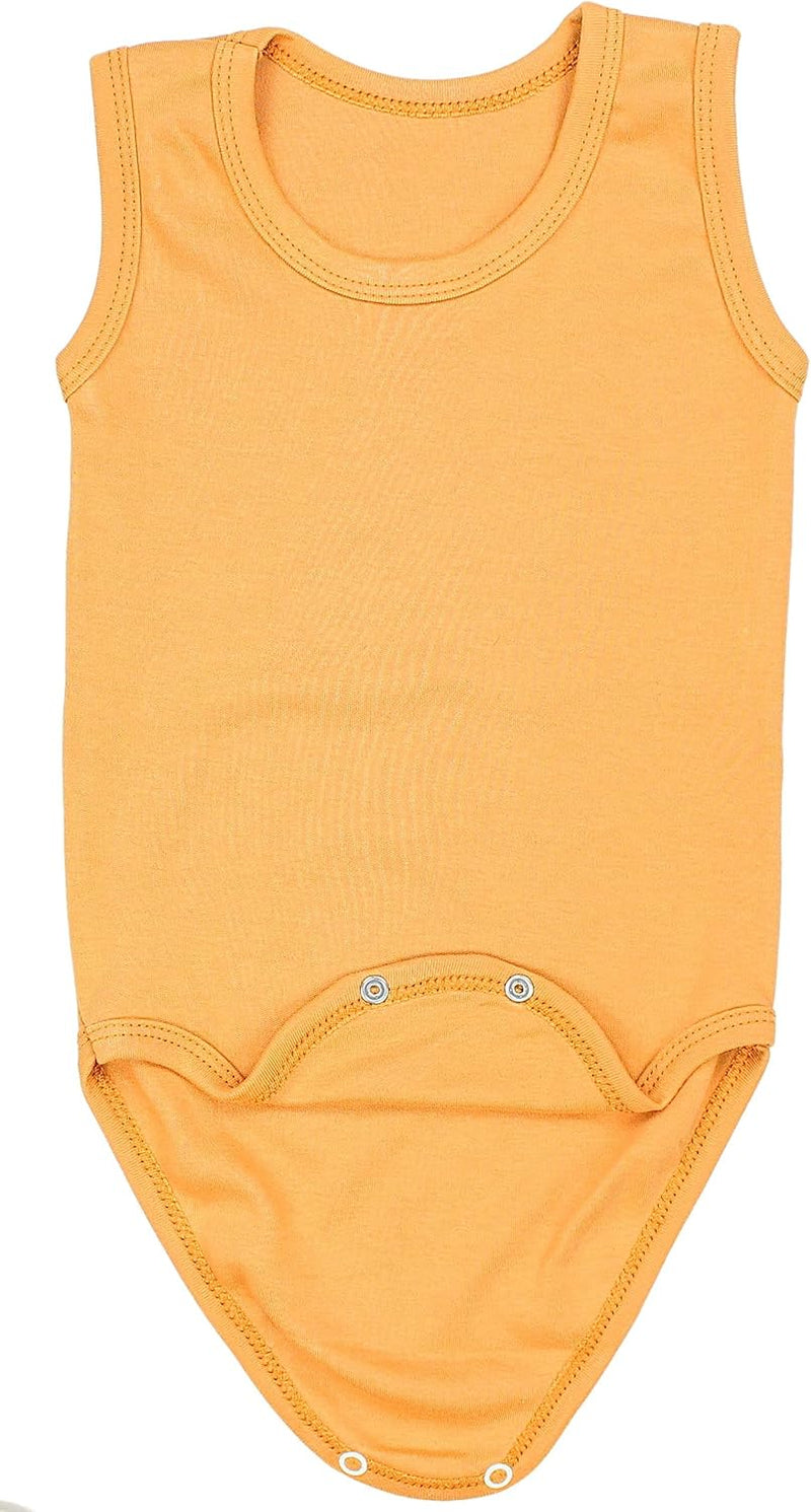 TupTam Baby Jungen Achselbody in Unifarben 5er Pack 80 Dunkelblau Blau Senfgelb Beige Grün, 80 Dunke