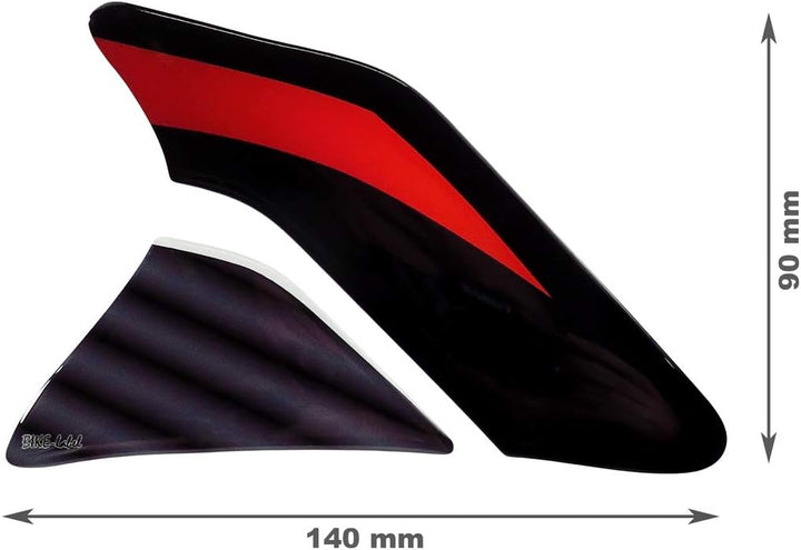 BIKE-label Seitentank Tankpad Silver Street rot kompatibel für Honda 800149