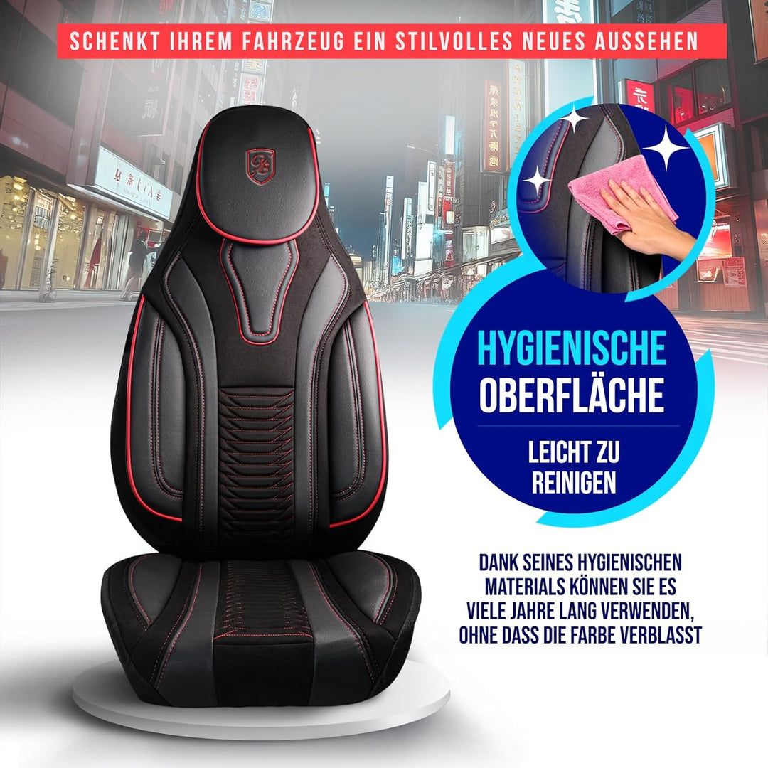 Wohnmobil Sitzbezüge kompatibel mit FIAT Ducato, Citroën Jumper, Peugeot Boxer - Schonbezüge Set aus