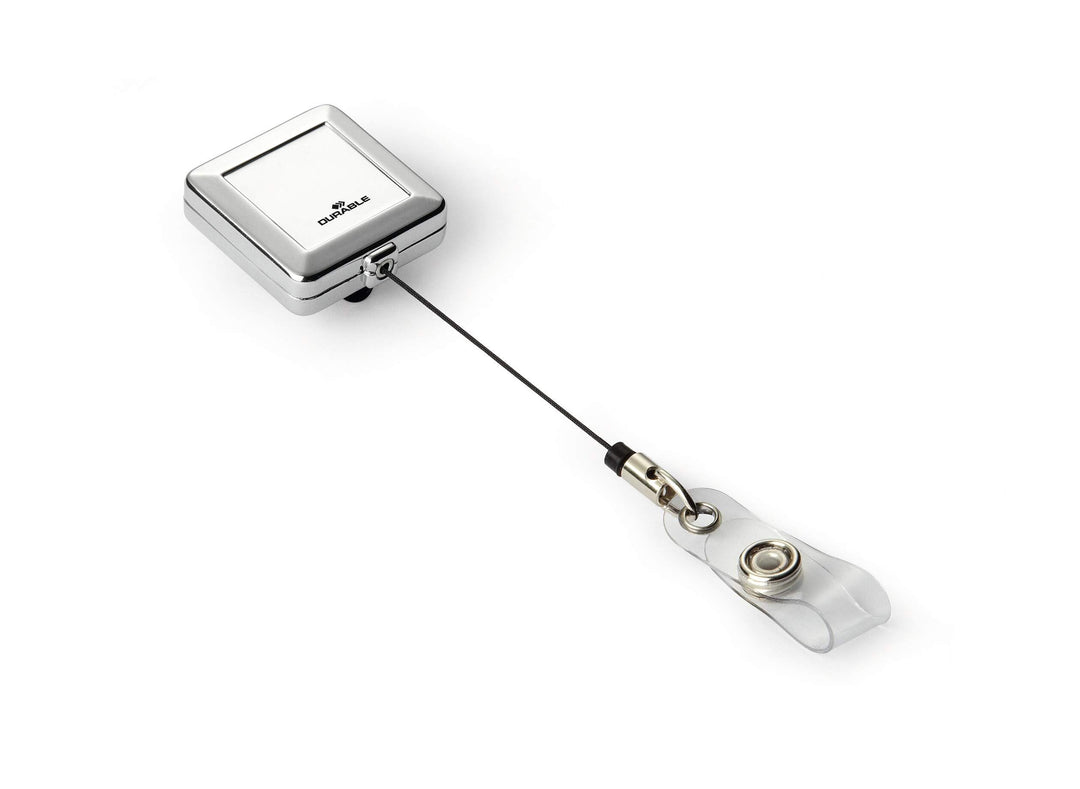 Durable Befestigungsmittel Jojo Chrome Quadro, Länge 80 cm, silber, Packung à 10 Stück, 832523 10 St