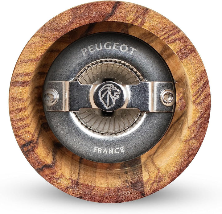 Peugeot Salzmühle Fidji 15 cm Natur I Hochwertige Salzmühle manuell aus PEFC-zertifiziertem Olivenho