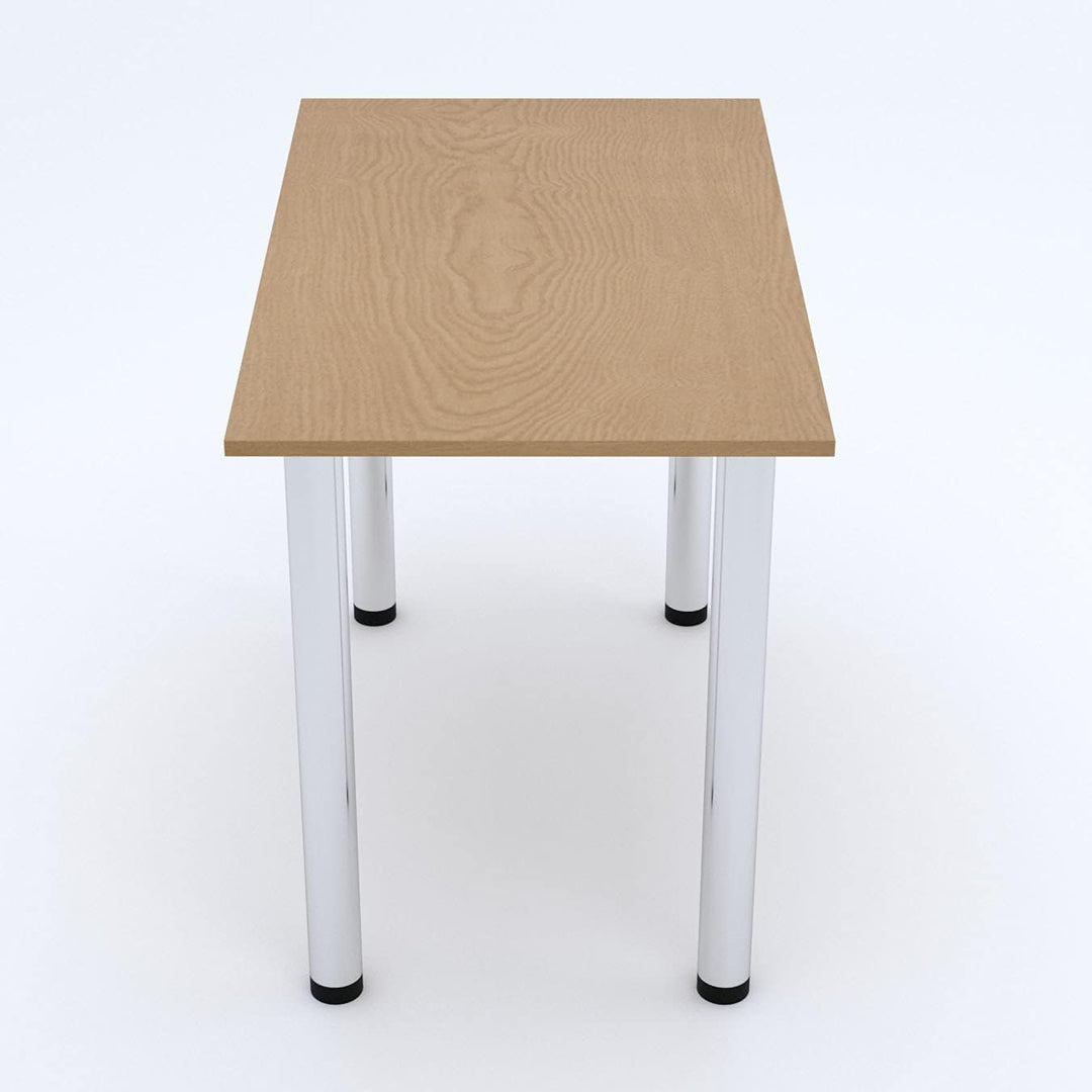 mikon 70x40 | Esszimmertisch - Esstisch - Tisch mit Chrombeinen - Küchentisch - Bürotisch | Eiche HE