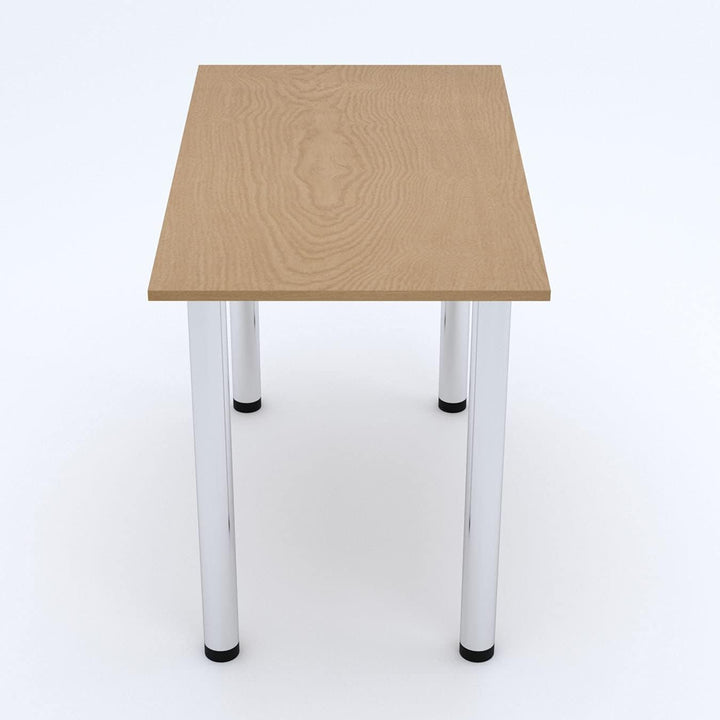 mikon 70x40 | Esszimmertisch - Esstisch - Tisch mit Chrombeinen - Küchentisch - Bürotisch | Eiche HE