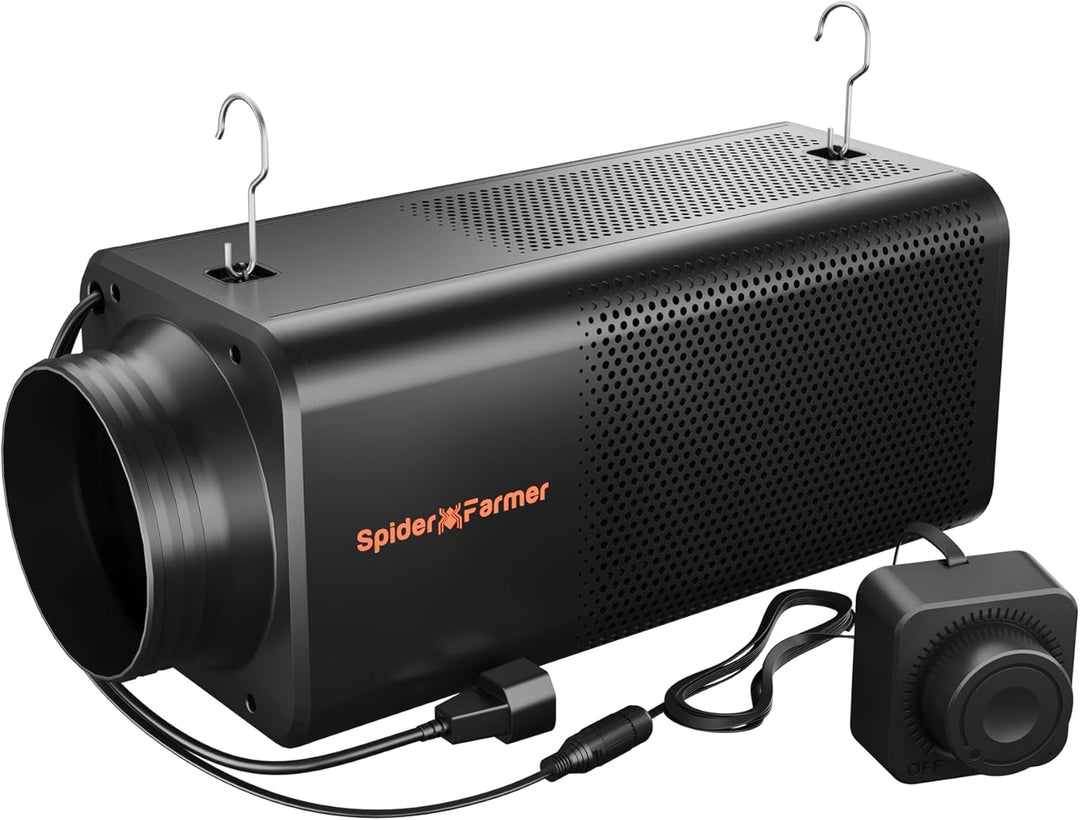Spider Farmer 2-in-1 Aktivkohlefilter &amp; Rohrventilator, Growzelt 70x140x200cm