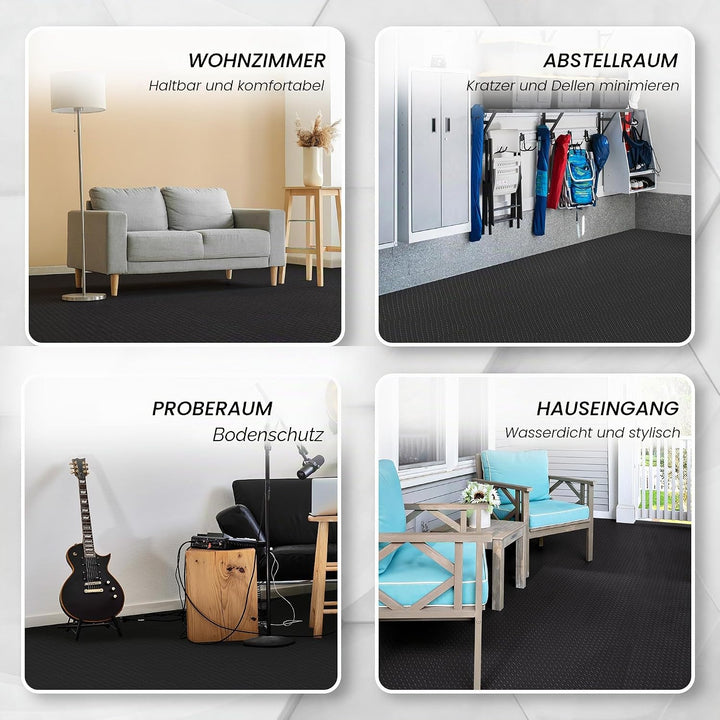 Yes4All 30x30 cm bis zu 3.3 m² Set 12/16/36 Eva Matten Schutzmatten Bodenschutz Bodenfliesen Sportma