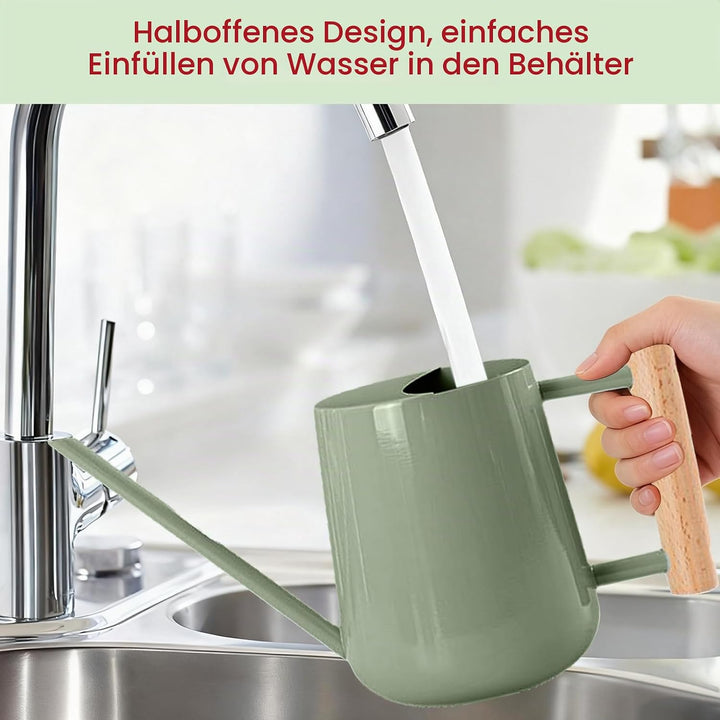 1L Giesskanne Zimmerpflanzen, (1000 ml) 35 Oz Metall Edelstahl Klein Giesskanne mit Langem Auslauf u