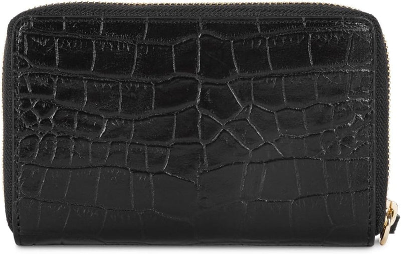 Lancaster Unisex Erwachsene Exotic Croco Cn Reisezubehör-Brieftasche, Schwarz