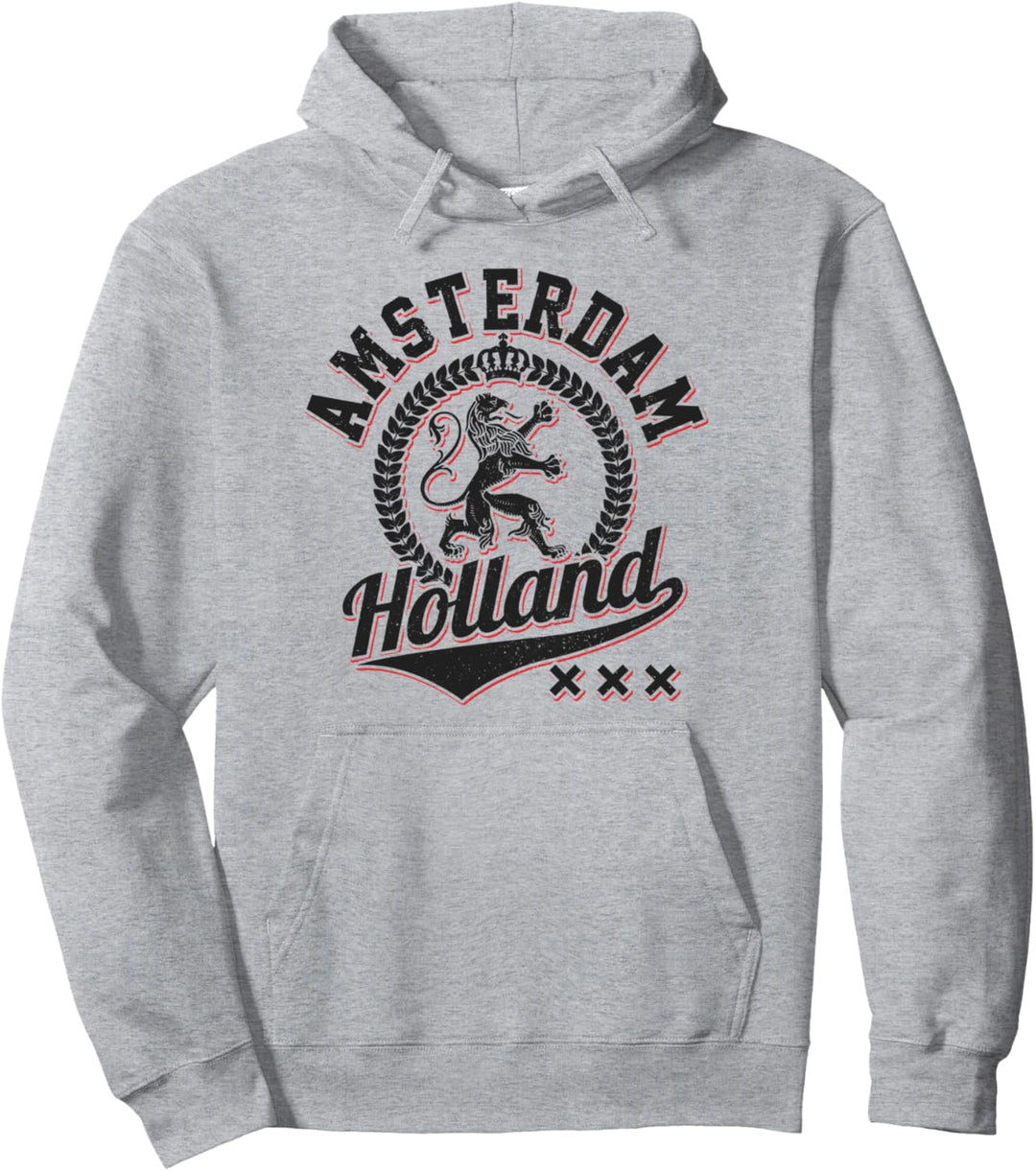 Amsterdam Holland Niederlande Wappen Löwe Souvenir Geschenk Pullover Hoodie