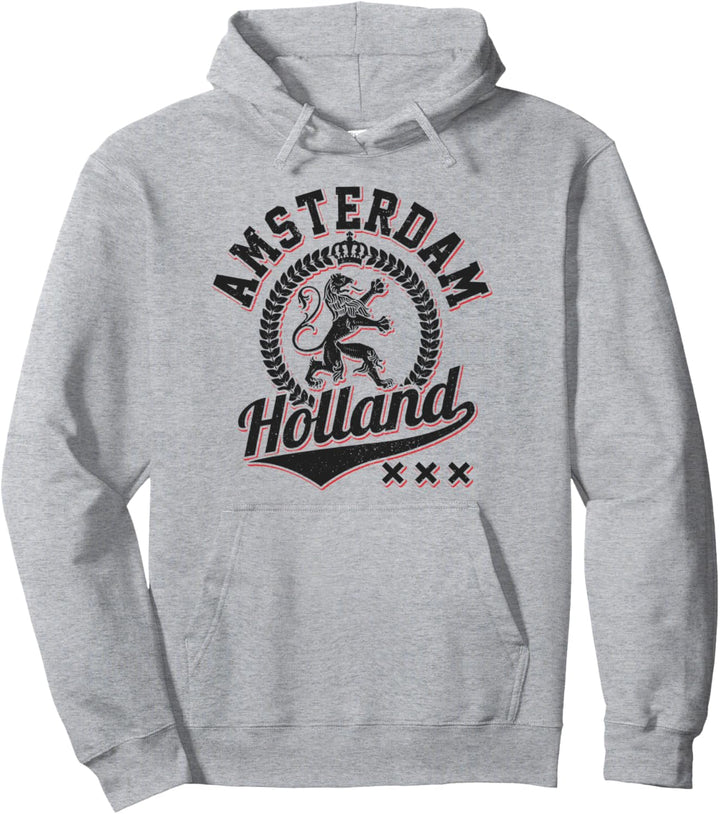 Amsterdam Holland Niederlande Wappen Löwe Souvenir Geschenk Pullover Hoodie