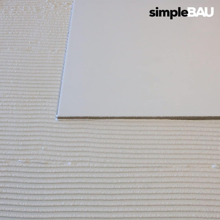simpleBAU - Fertig Gemischter Fliesenkleber 7 KG, Universal Kleber für Gipskarton Osb-Kleber für Sch