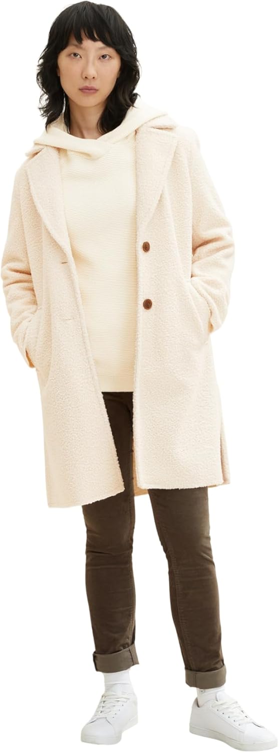 TOM TAILOR Damen Alexa Slim Samthose 32W / 30L 18123 - Tarmac Khaki, 32W / 30L 18123 - Tarmac Khaki