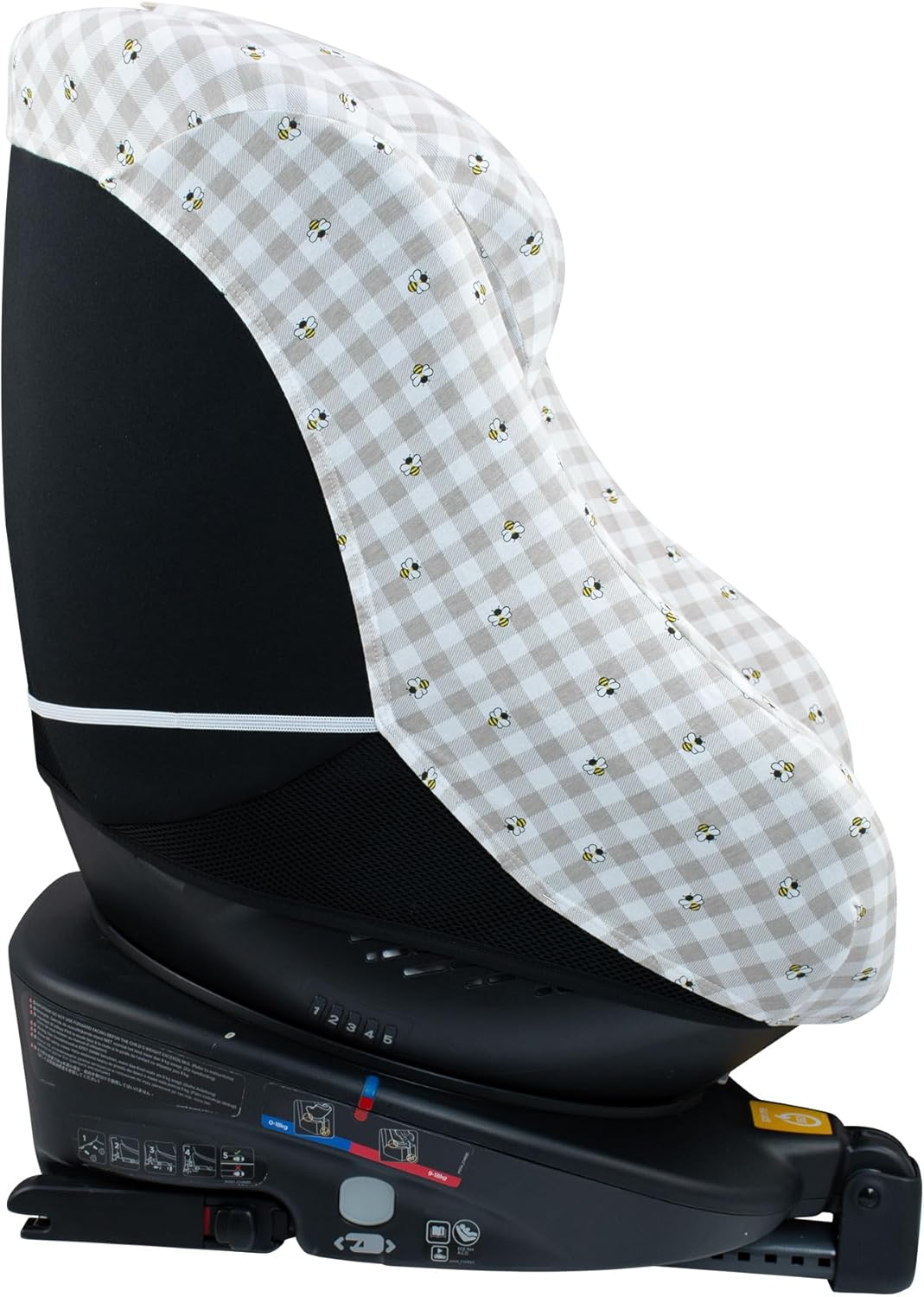 JYOKO Kids Bezug kompatibel mit Joie Spin 360, Nuna Rebl, aus Baumwolle (Picnic Vichy) Picnic Vichy