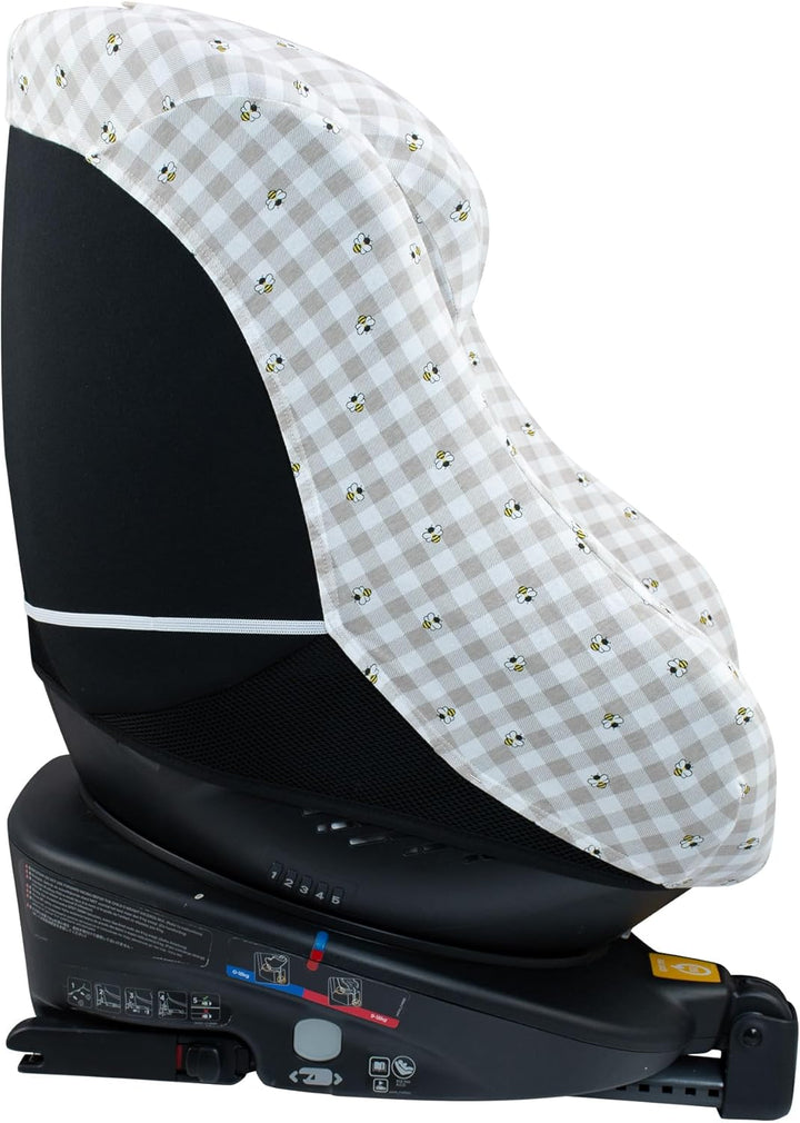 JYOKO Kids Bezug kompatibel mit Joie Spin 360, Nuna Rebl, aus Baumwolle (Picnic Vichy) Picnic Vichy