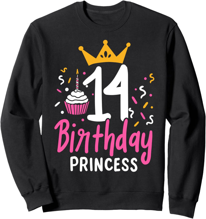 14 Geburtstag Frauen Mädchen Sweatshirt