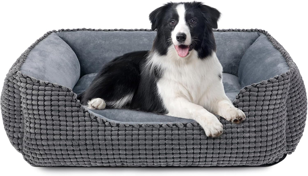 JOEJOY Hundebett Mittelgrosse Hunde, Hundekorb Flauschig, Hundebett Waschbar, Plüsch Hundebetten, ru
