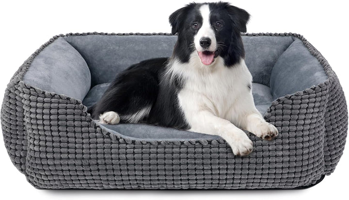 JOEJOY Hundebett Mittelgrosse Hunde, Hundekorb Flauschig, Hundebett Waschbar, Plüsch Hundebetten, ru