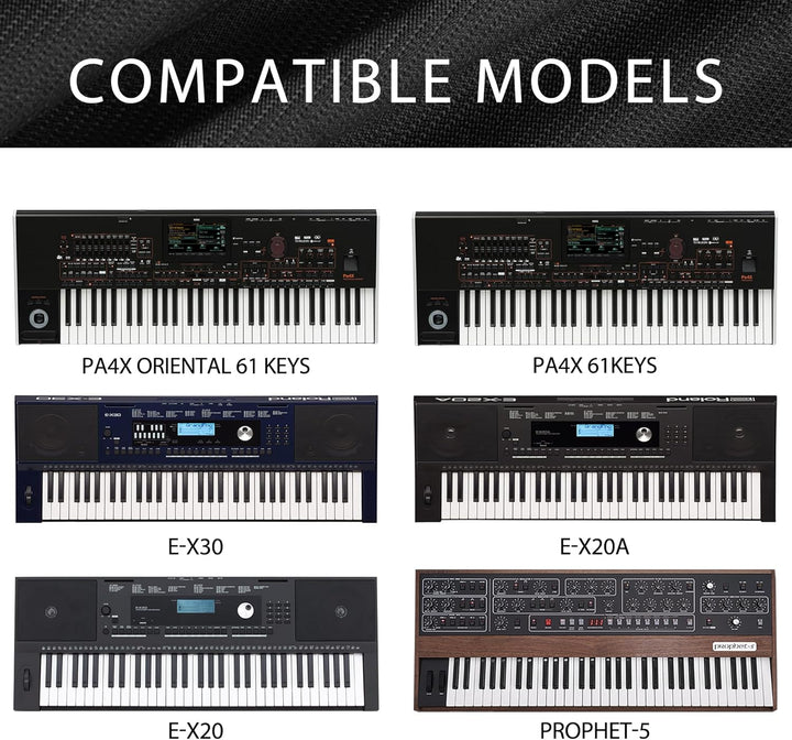 Staubschutz für Klaviertastatur mit 61 Tasten, kompatibel mit Sequential Prophet-5/Korg Pa4X Orienta