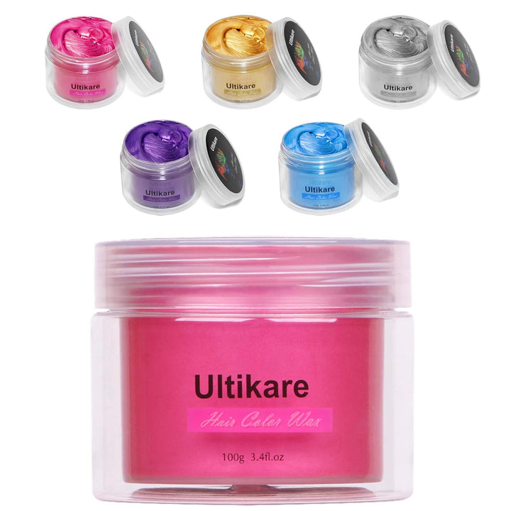 Haarfarbe Wachs,Ultikare Temporäre Haarfärbemittel, Instant Hair Dye Cream Mud Washable Natürliche H