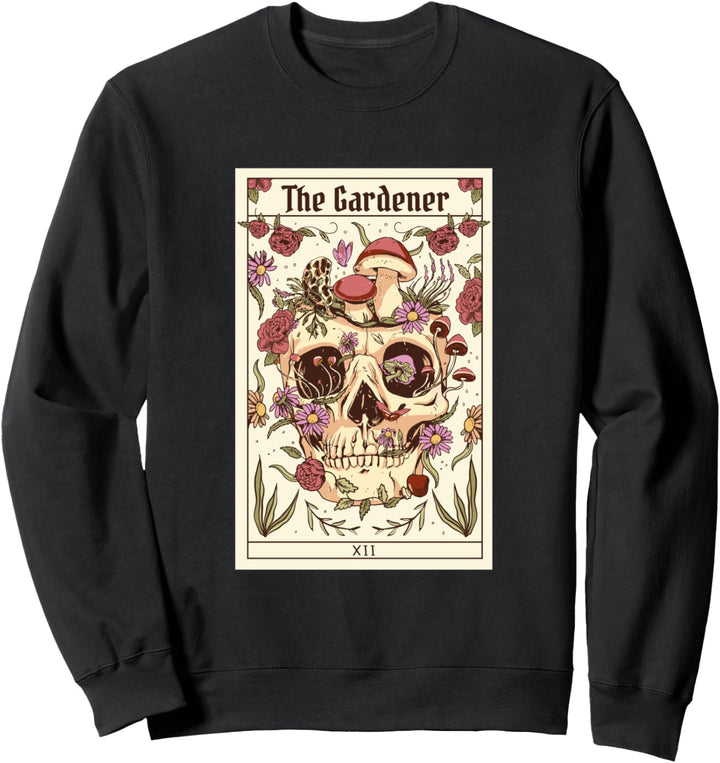 Okkult Tarot Karte, Dunkle Magie, Witchcraft Motiv Sweatshirt