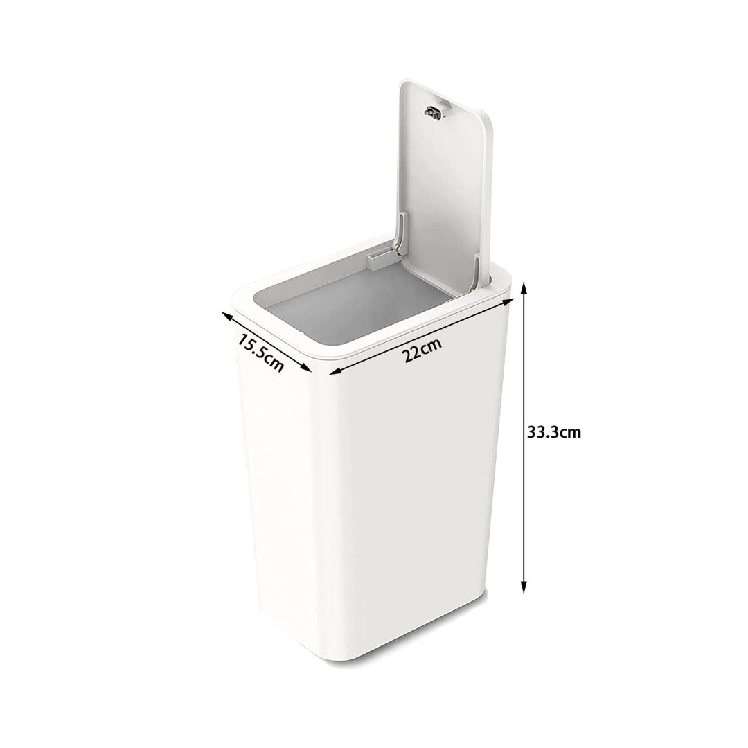 3 Stück 10 l Mülleimer mit Pop-Up-Deckel. Kleiner Mülleimer mit Deckel, Abfallkorb für Küche, Schlaf