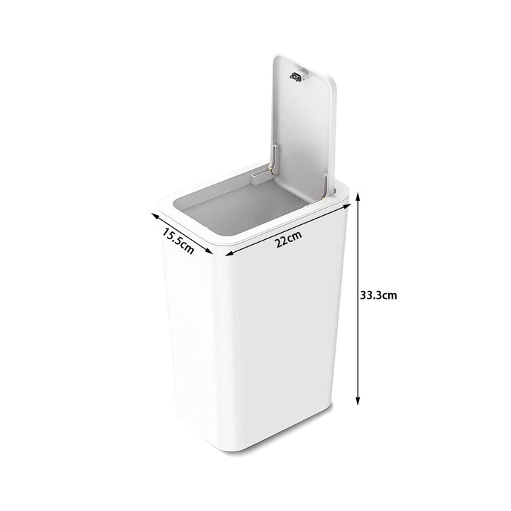 3 Stück 10 l Mülleimer mit Pop-Up-Deckel. Kleiner Mülleimer mit Deckel, Abfallkorb für Küche, Schlaf