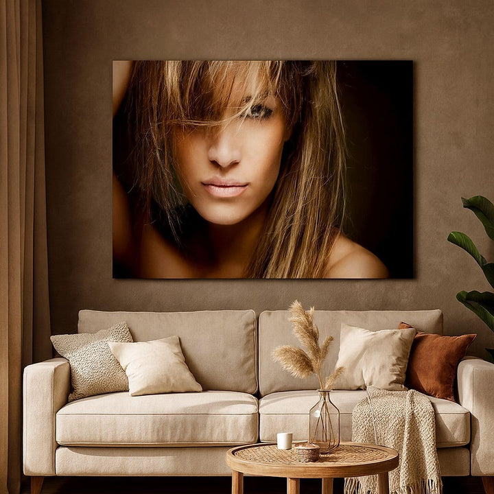 Bilder auf Leinwand 100x70cm Leinwandbild Weiblich mode modell nackt Gross Wanddeko Bild Schlafzimme