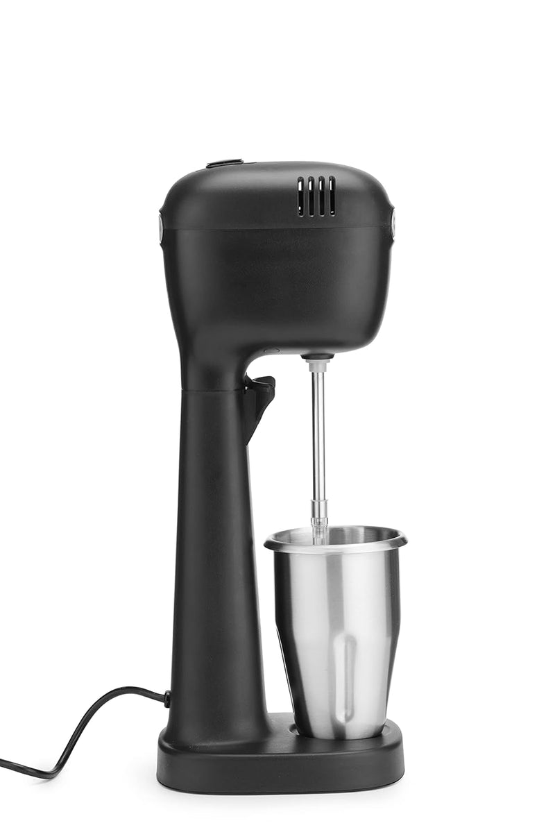 HENDI Milchshake Maker, Drink mixer, Frappés, Getränkemixer, Inkl. 2 Mixbechers (Edelstahl und Polyk