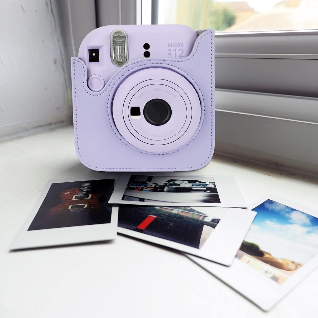 ZUIKAKU 15 in 1 Mini 12 Zubehör Kompatibel mit Fujifilm Instax Mini 12 Sofortbildkamera. (Lila), Lil
