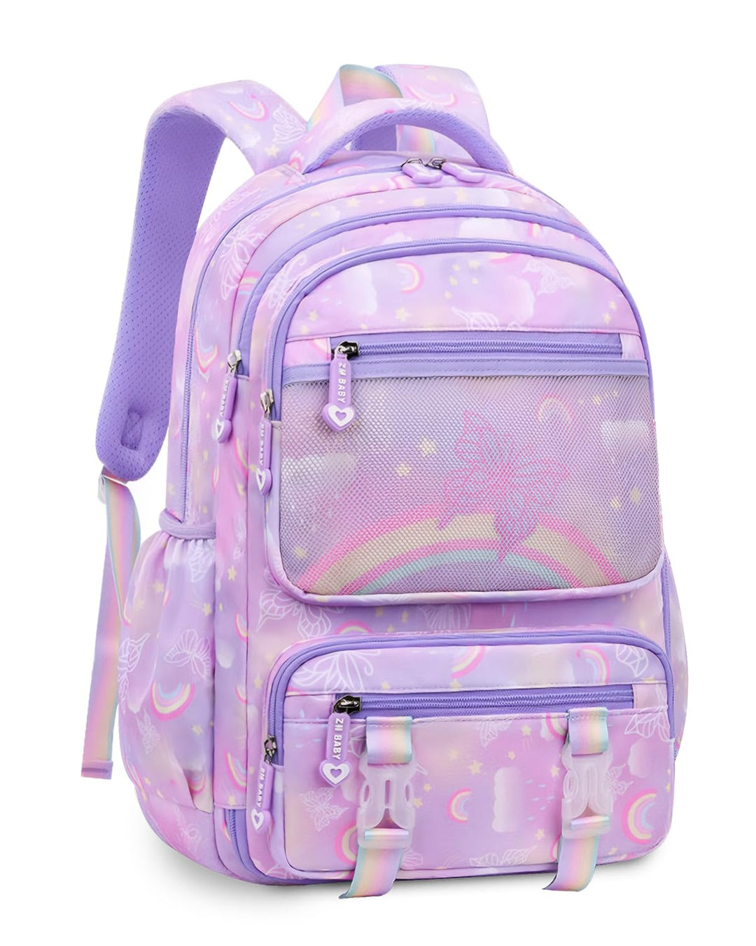 IvyH Kinderrucksack Mädchen Schulrucksack Grosse, Schulranzen Mädchen 2-6. Klasse, Wasserdicht Rucks
